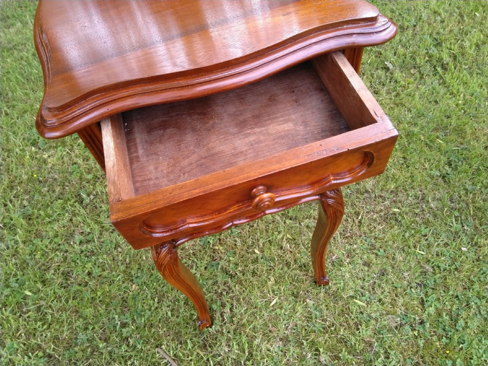 A near pair of walnut bedside cabinets. French View VI