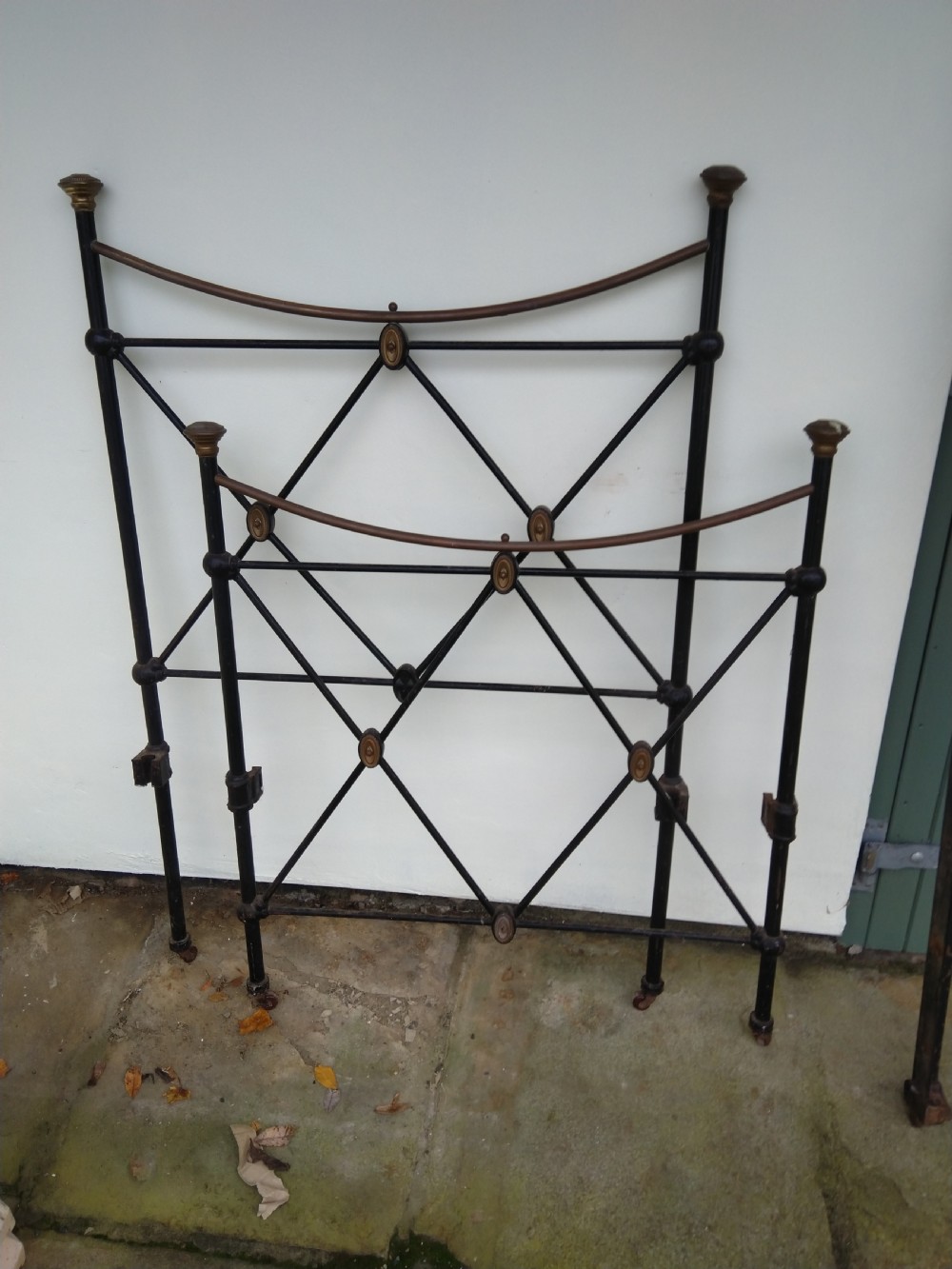 Edwardian Brass and Iron single bed View II