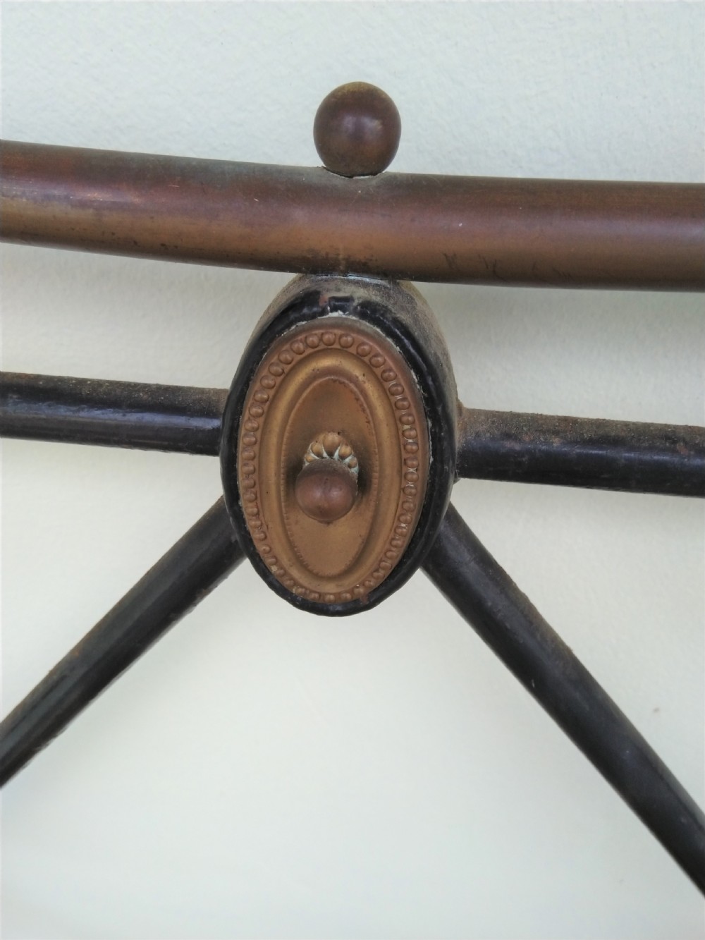 Edwardian Brass and Iron single bed View III