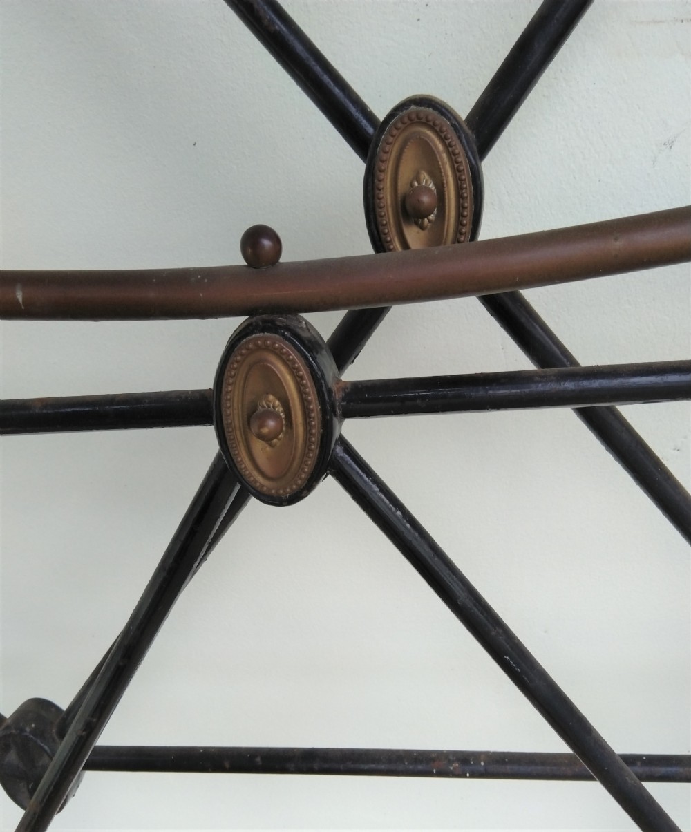 Edwardian Brass and Iron single bed View IV