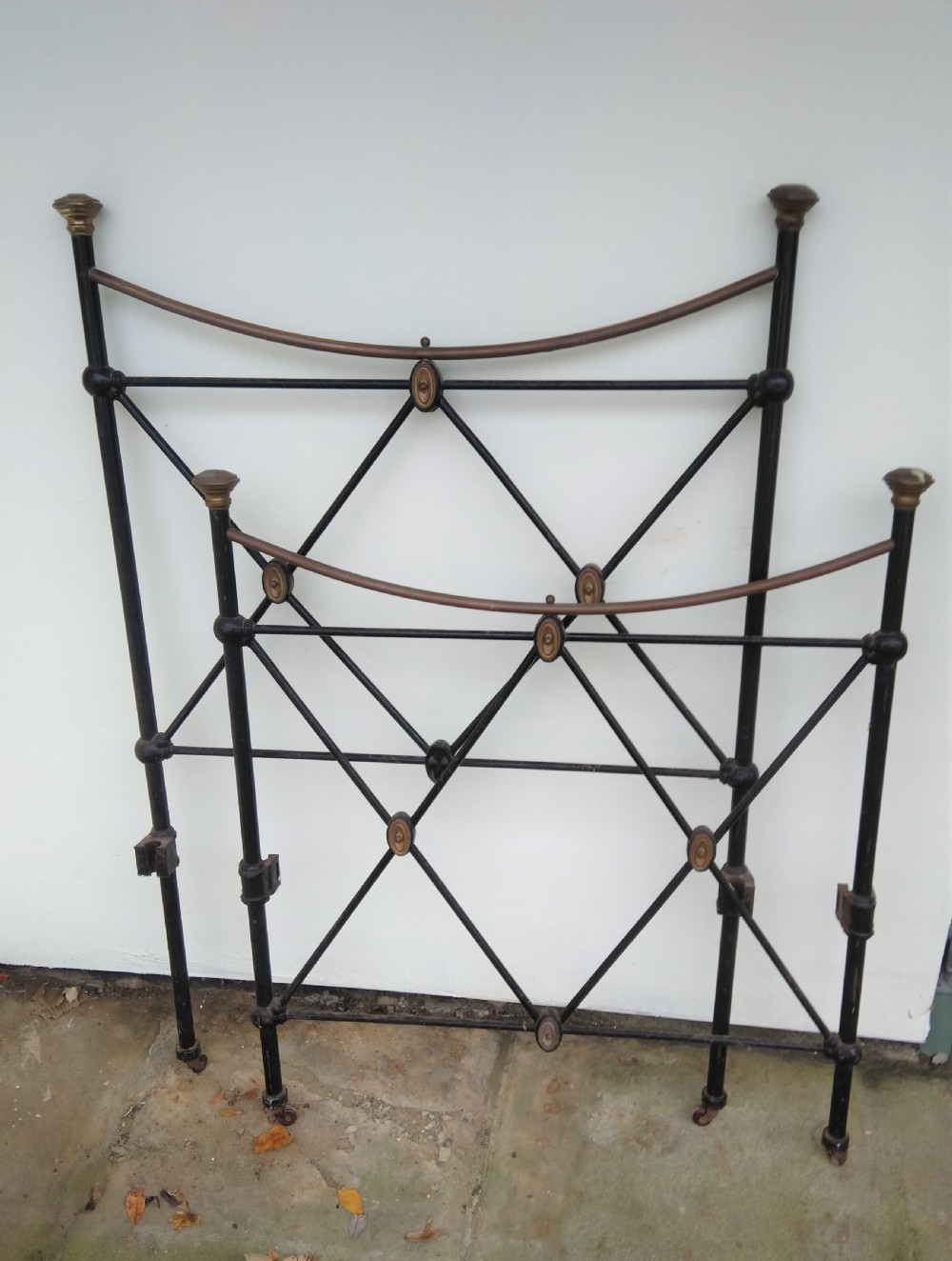 Edwardian Brass and Iron single bed View V