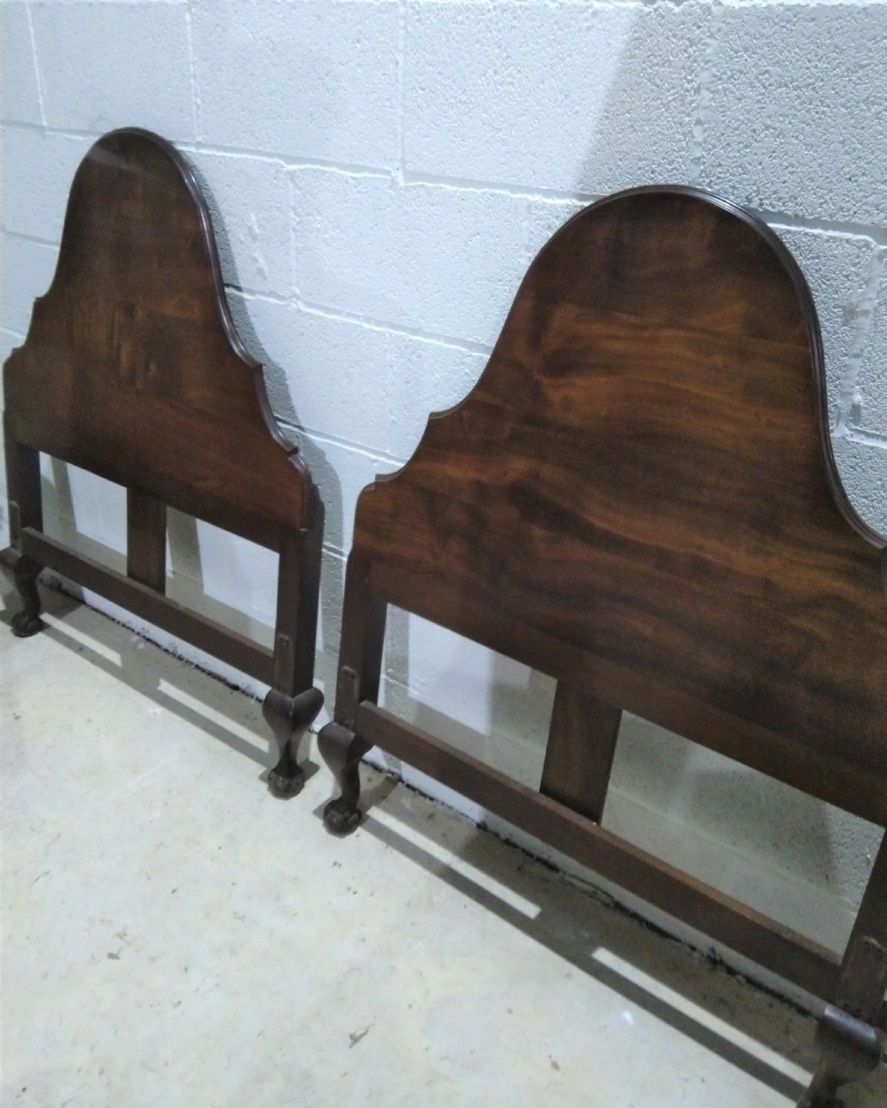 A pair of single bed headboards. View II