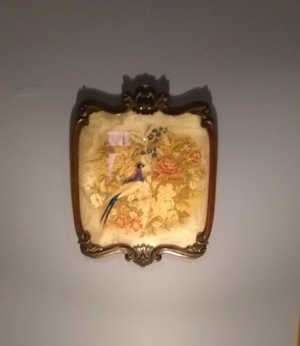 Victorian Tapestry in well detailed mahogany frame View II
