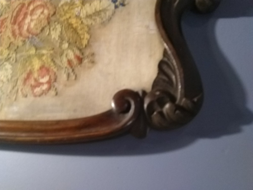 Victorian Tapestry in well detailed mahogany frame View III