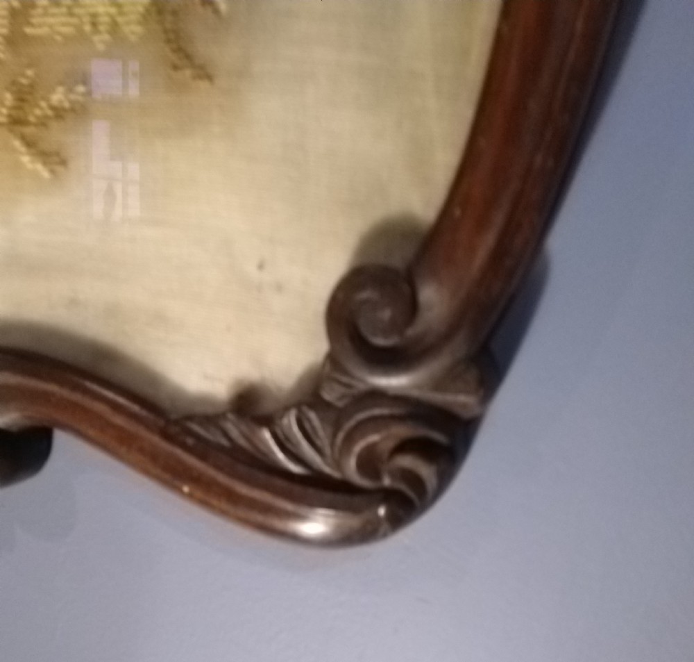 Victorian Tapestry in well detailed mahogany frame View IV