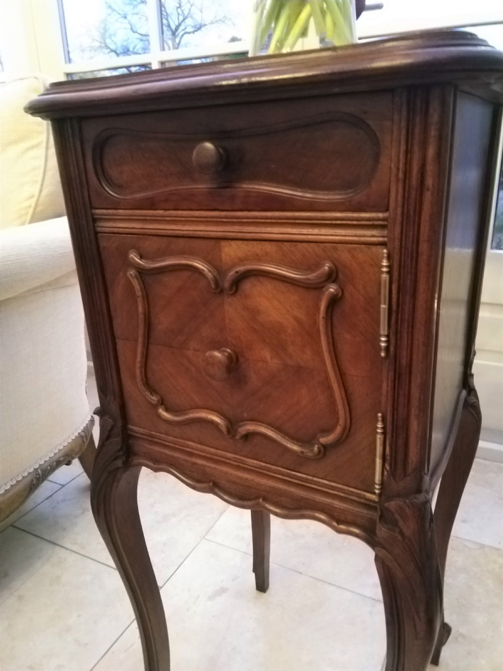 French Bedside cabinet  very nice and clean from early 1900s View V