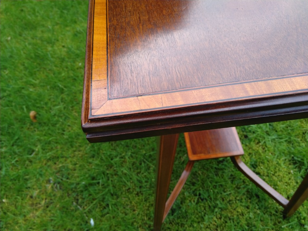 Pretty Inlaid Edwardian Occasional table View III
