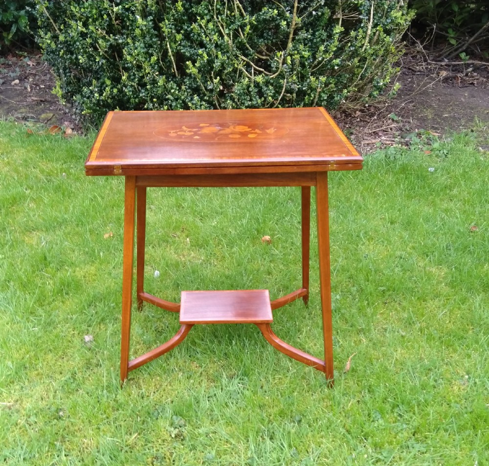 Pretty Inlaid Edwardian Occasional table View V