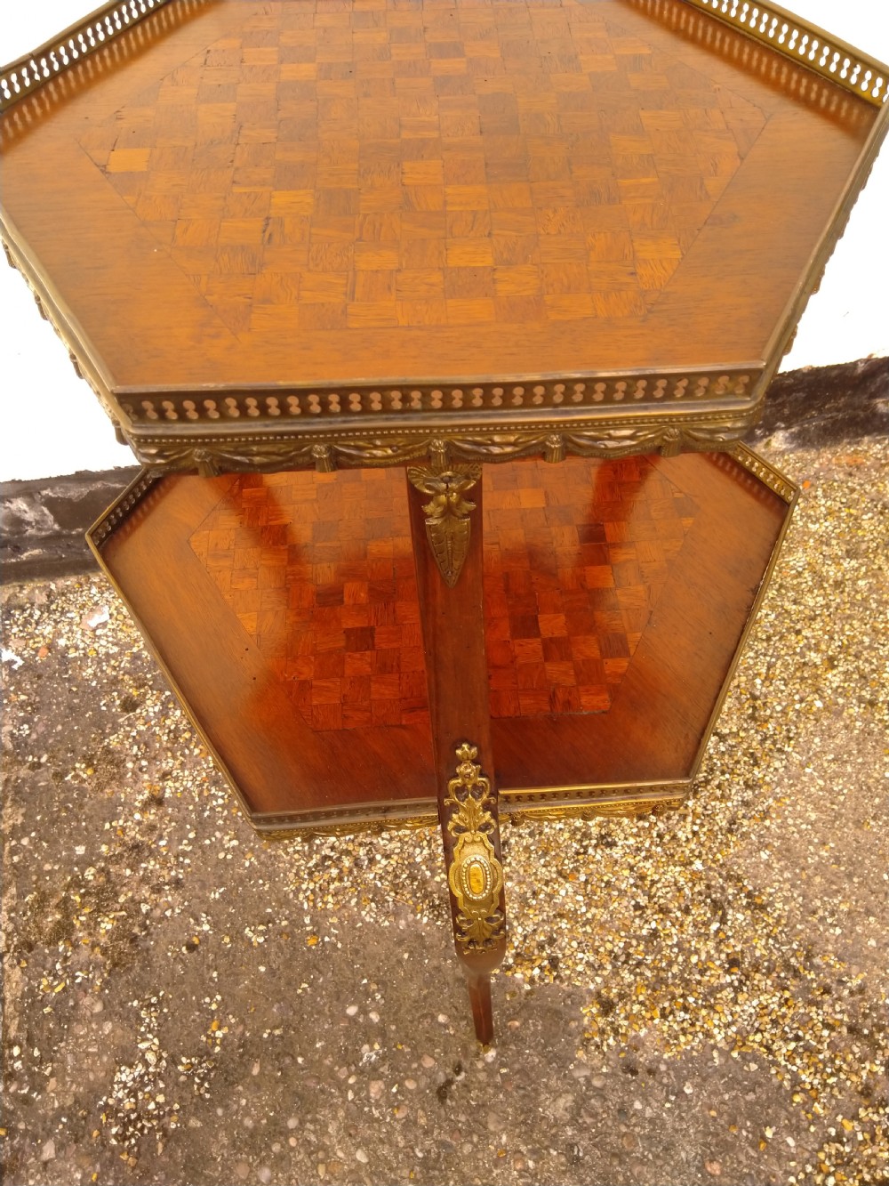 Impressive French Occasional table in two tiers View IV