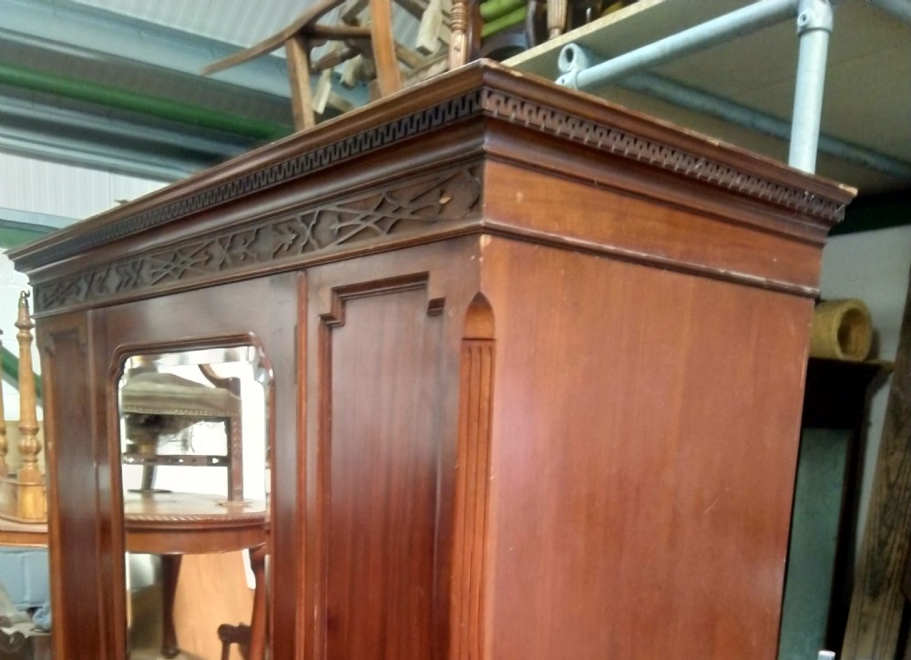 Solid Mahogany Wardrobe, bargain space needed. View IX