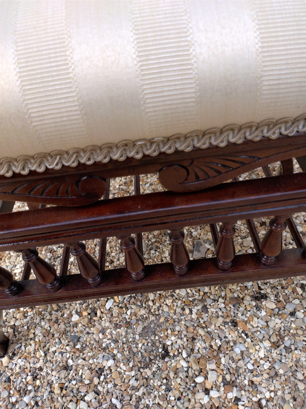 Adjustable stool, very clean freshly upholstered. View II