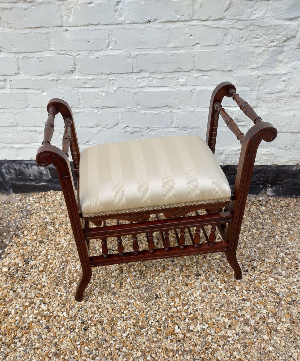 Adjustable stool, very clean freshly upholstered. View IV