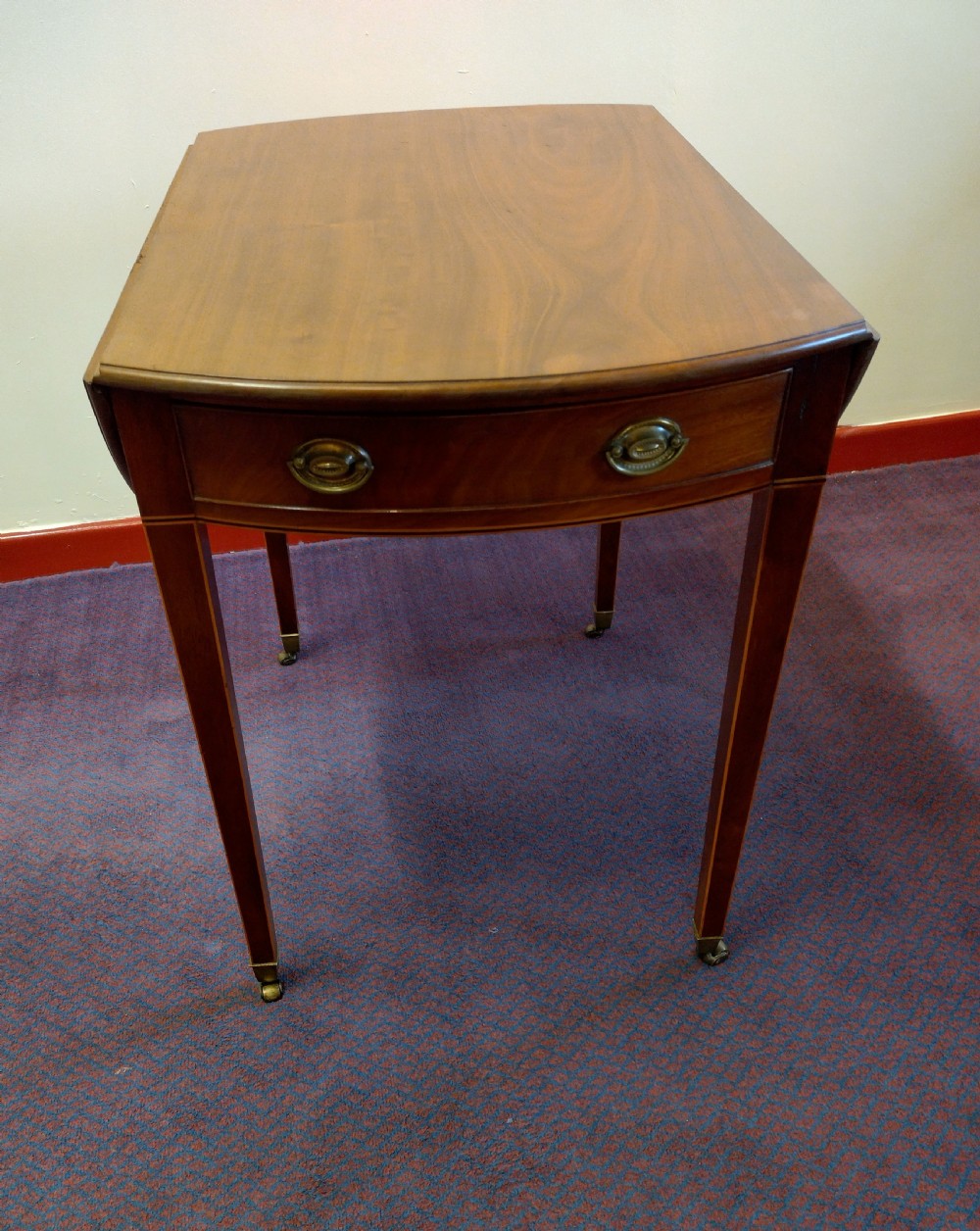 Sheraton Revival Inlaid Mahogany Occasional table View VI