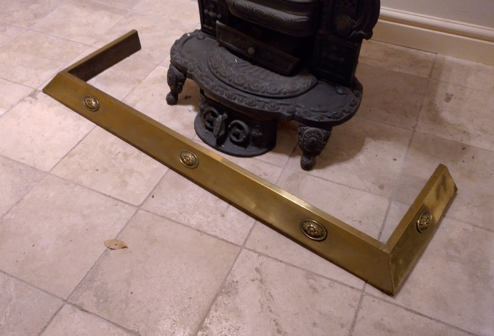 Brass Fender early 1900s in tidy condition. View II
