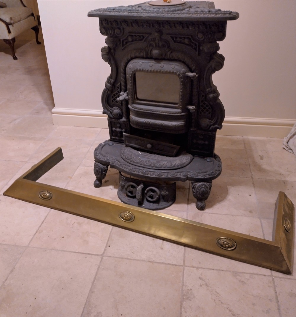 Brass Fender early 1900s in tidy condition. View IV