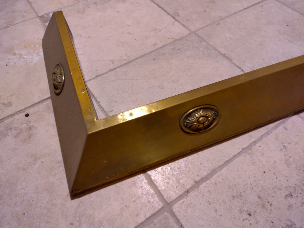 Brass Fender early 1900s in tidy condition. View VI