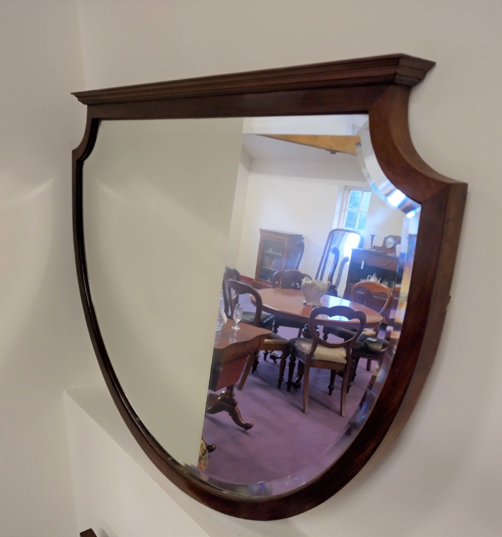 Very tidy Mahogany mirror, bevel edge, Great shape View III