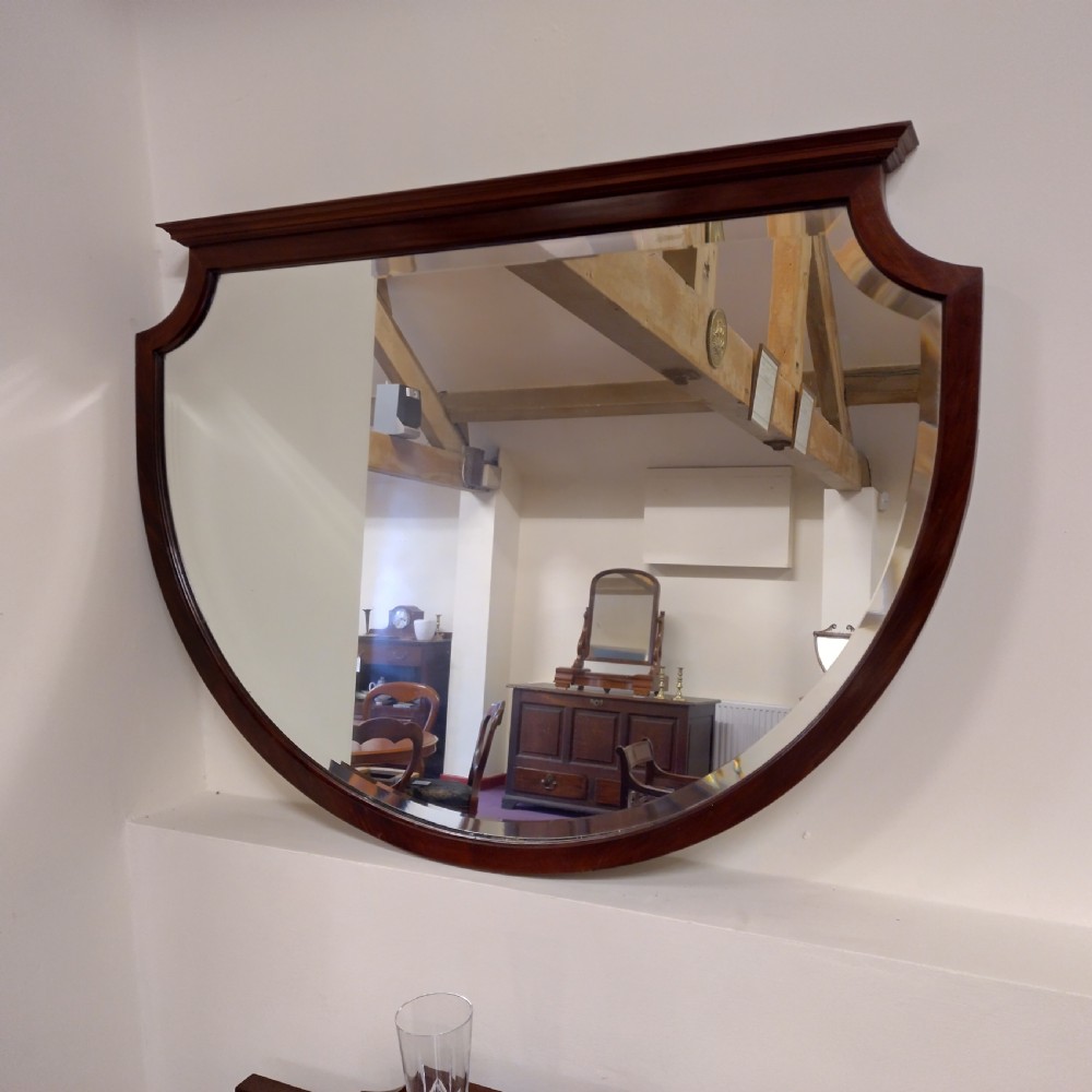 Very tidy Mahogany mirror, bevel edge, Great shape View IV