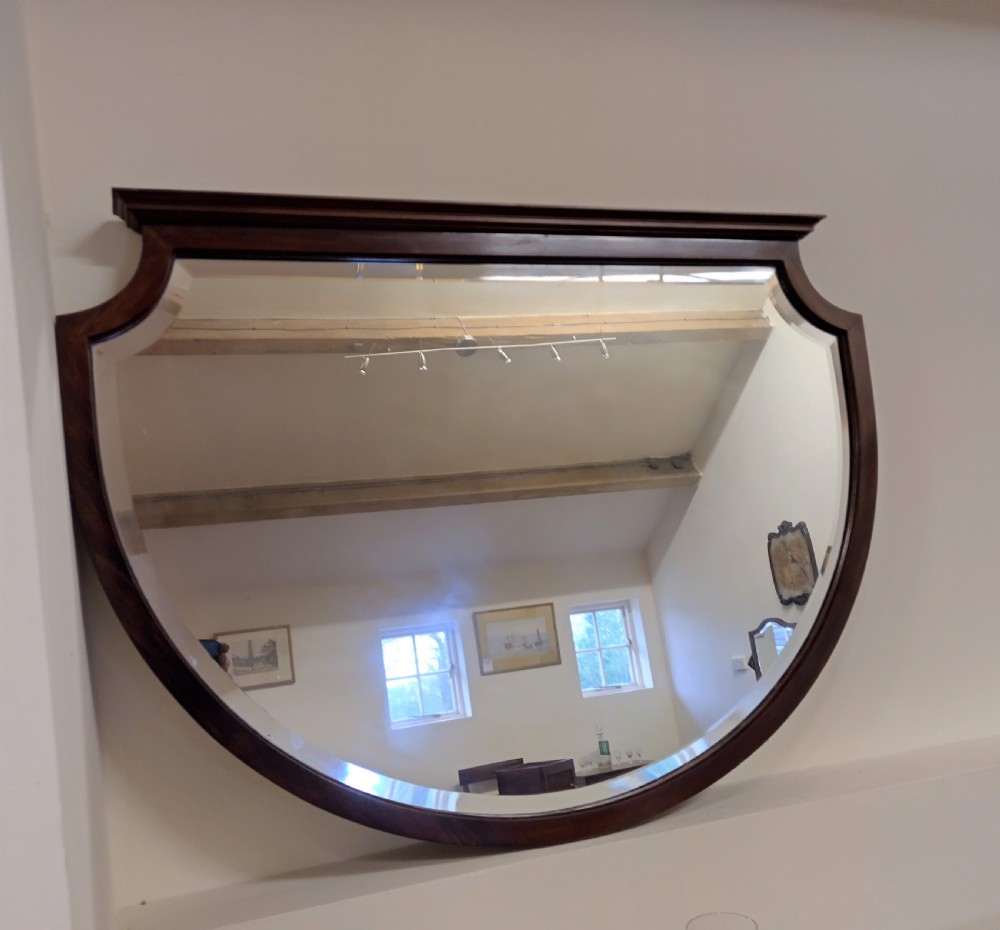 Very tidy Mahogany mirror, bevel edge, Great shape View V