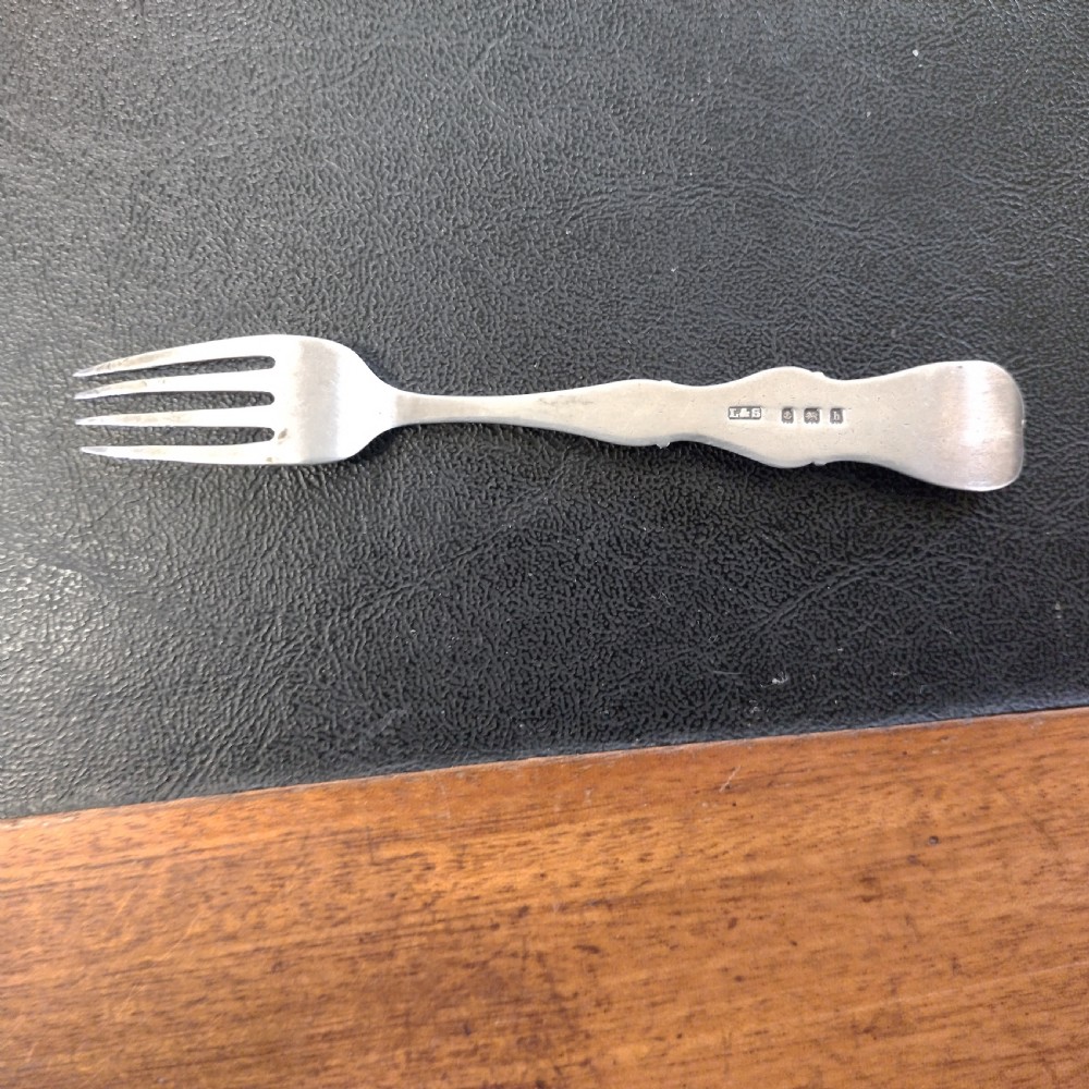 Pretty Silver fork with Birmingham assay 1907 View IV