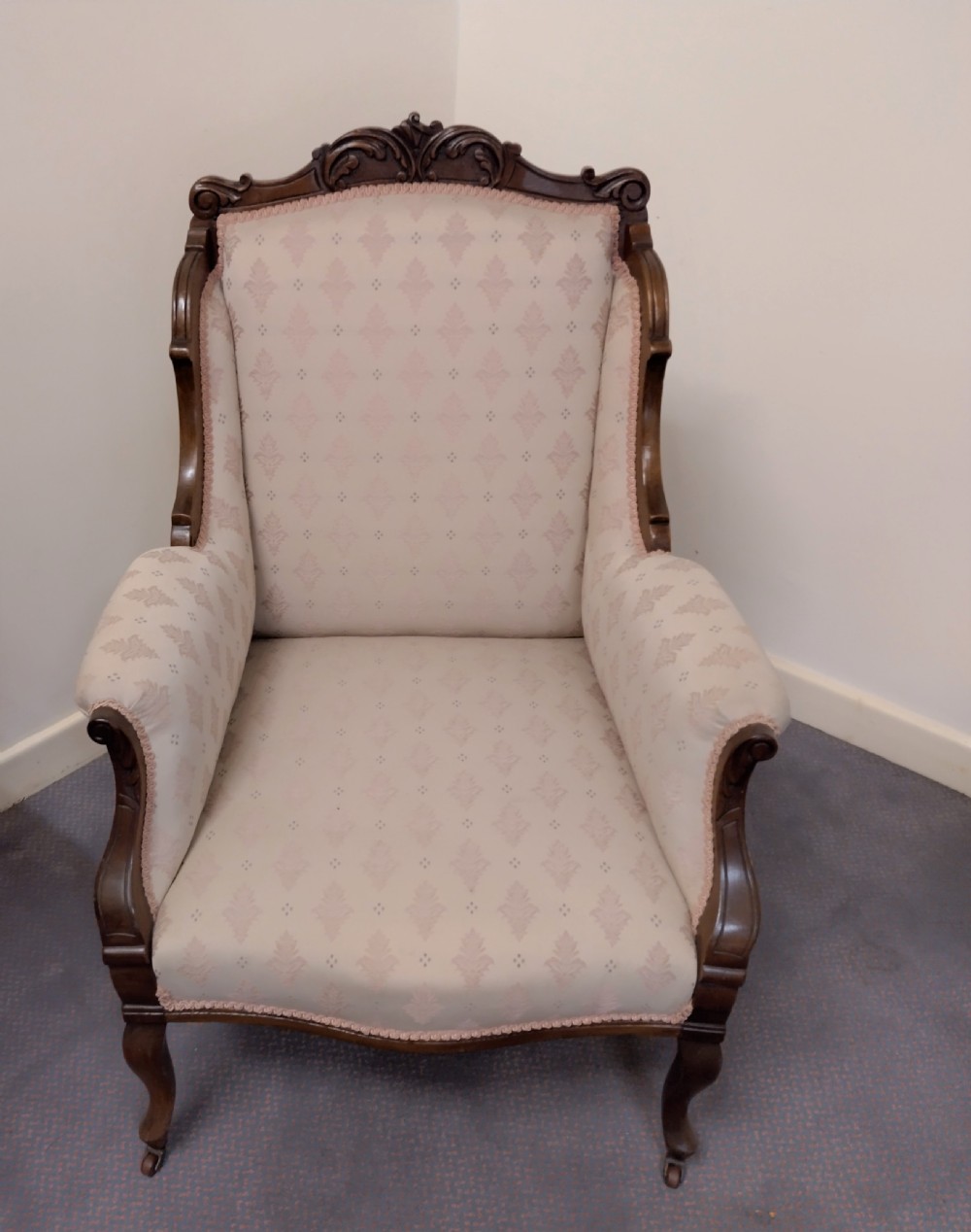 Mahogany Framed arm chair in very clean condition. View II