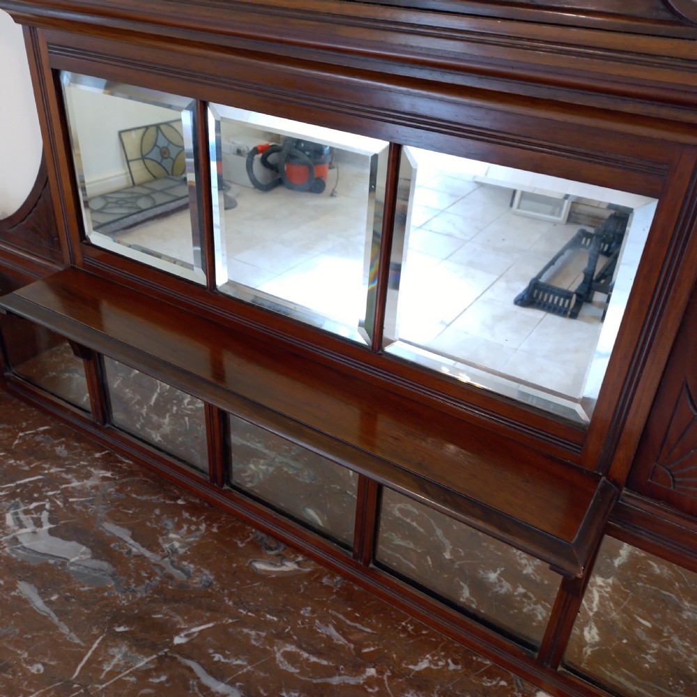 Quality walnut server or sideboard circa 1900.  View VI