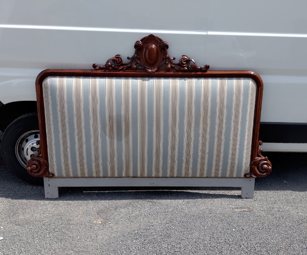 19th Century Headboard / bed head in Mahogany, very impressive.  View IV