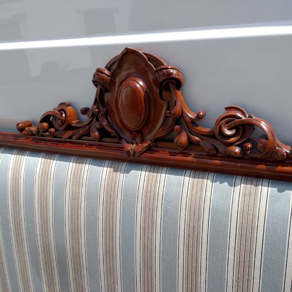 19th Century Headboard / bed head in Mahogany, very impressive.  View II