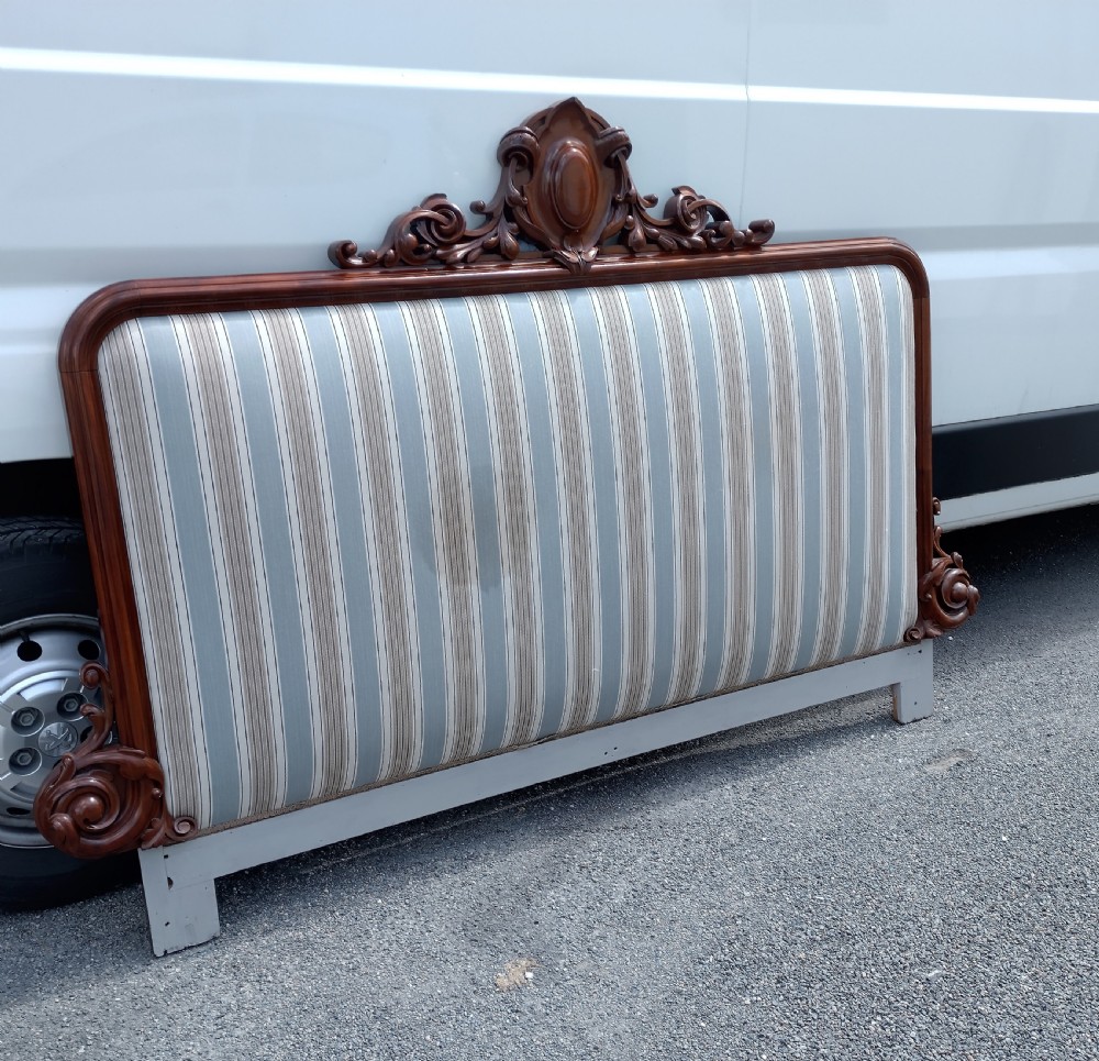 19th Century Headboard / bed head in Mahogany, very impressive. 
