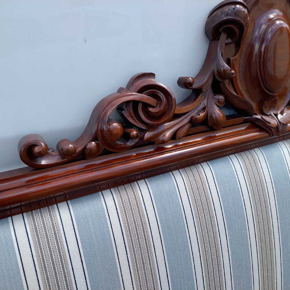 19th Century Headboard / bed head in Mahogany, very impressive.  View V