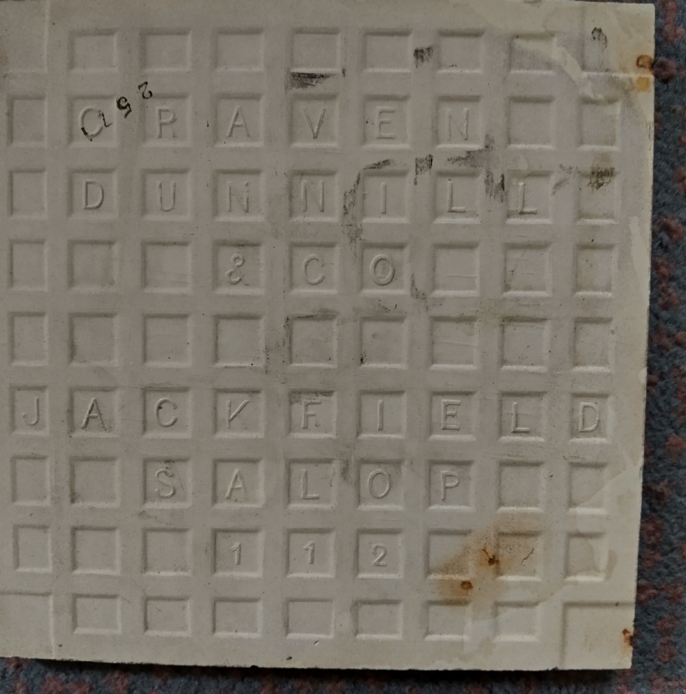 Rare set of 12 ceramic tiles circa 1900.  View VI
