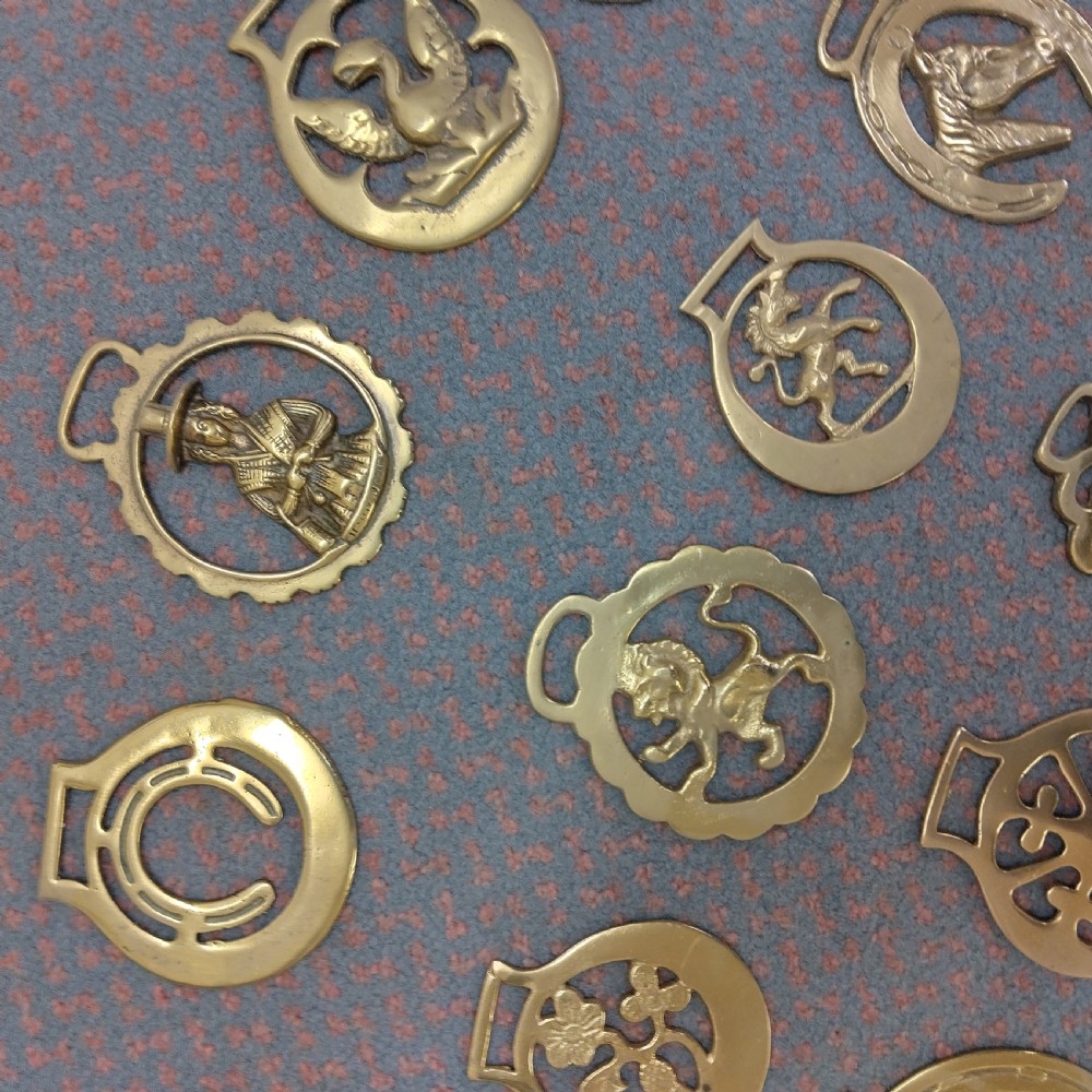 Collection of 27 horse brasses, 1800s and later View VII