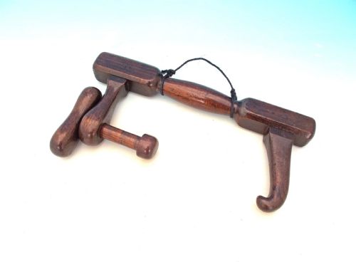 antique treen 19thc oak farmers wimbel wjshepherd collection english c186080 - CATEGORY: ANTIQUE MISCELLANEOUS - DATED 19TH CENTURY