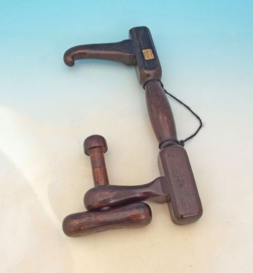 ANTIQUE TREEN 19THC OAK FARMERS WIMBEL WJSHEPHERD COLLECTION ENGLISH C186080 - ADDITIONAL PHOTO 1