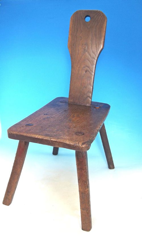 antique 18thc country furniture ash back stool english c1780c1800 - CATEGORY: ANTIQUE STOOLS - DATED 18TH CENTURY