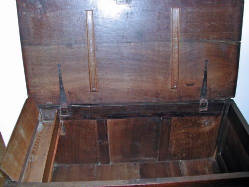 ANTIQUE 18THC OAK FURNITURE JOINED LIDDED CHEST WITH DRAWERS ENGLISH C174060 - ADDITIONAL PHOTO 3