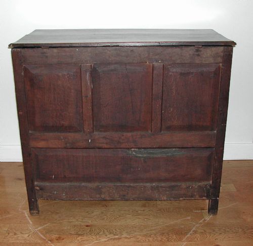 ANTIQUE 18THC OAK FURNITURE JOINED LIDDED CHEST WITH DRAWERS ENGLISH C174060 - ADDITIONAL PHOTO 5