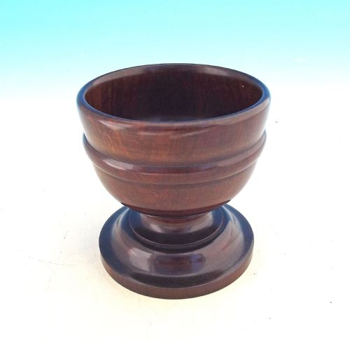 antique treen early 19thc rosewood master salt english c182040 - CATEGORY: ANTIQUE MISCELLANEOUS - DATED 19TH CENTURY