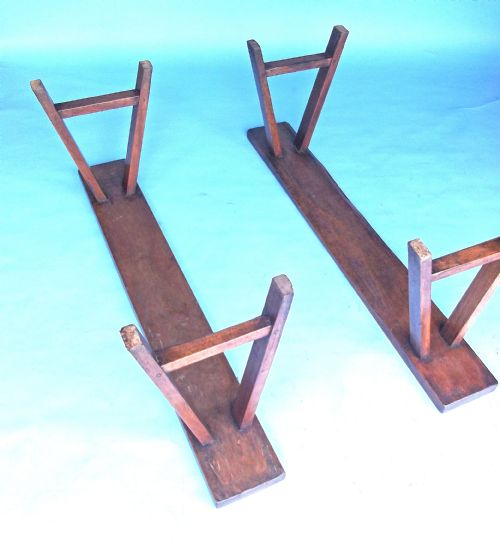 PR OF 19THC SMALL COUNTRY FURNITURE FRUITWOOD WINDOW BENCHES FRENCH C186080 - ADDITIONAL PHOTO 2