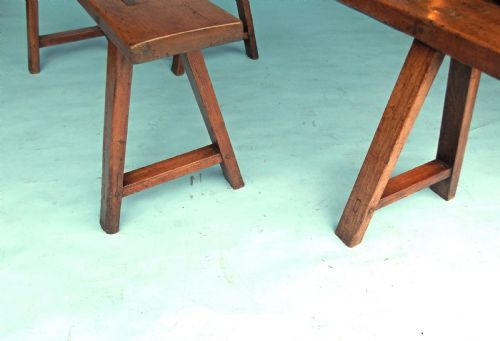 PR OF 19THC SMALL COUNTRY FURNITURE FRUITWOOD WINDOW BENCHES FRENCH C186080 - ADDITIONAL PHOTO 3