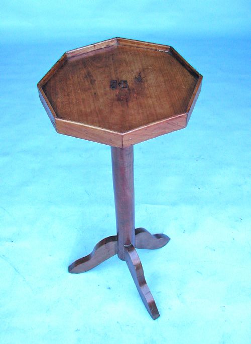 early country furniture 19thc fruitwood candlestand french c180020 - CATEGORY: ANTIQUE FURNITURE - DATED 19TH CENTURY