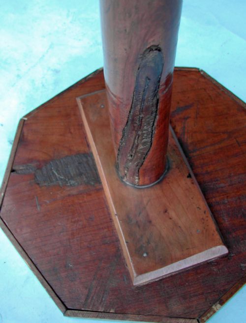 EARLY COUNTRY FURNITURE 19THC FRUITWOOD CANDLESTAND FRENCH C180020 - ADDITIONAL PHOTO 2