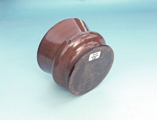 EARLY TREEN 19THC YEW WOOD MASTER SALT ENGLISH C180020 - ADDITIONAL PHOTO 2