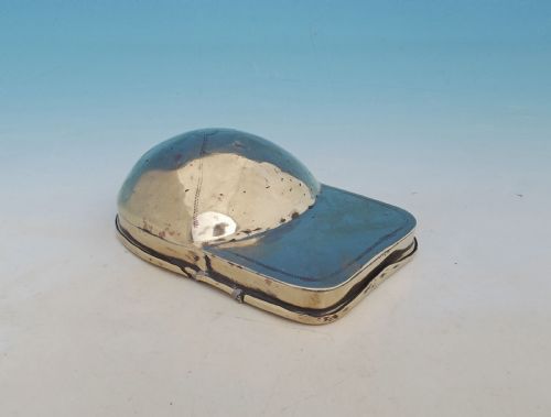 antique metalware 19thc brass snuff and tobacco box english c182040 - CATEGORY: ANTIQUE BOXES - DATED 19TH CENTURY