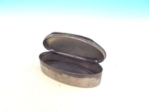 ANTIQUE METALWARE 18THC PEWTER SNUFF BOX INITIALED RLM AND DATED 1799 ENGLISH 18THC - ADDITIONAL PHOTO 2