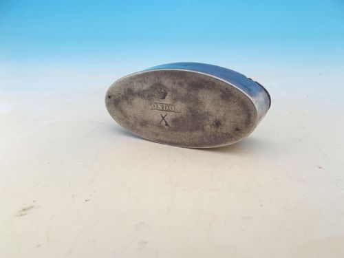 ANTIQUE METALWARE 18THC PEWTER SNUFF BOX INITIALED RLM AND DATED 1799 ENGLISH 18THC - ADDITIONAL PHOTO 4