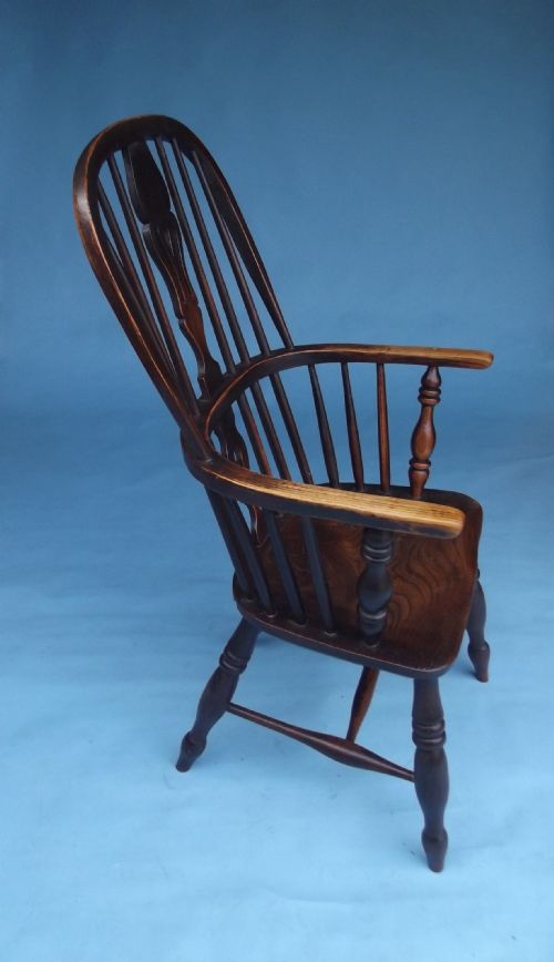 EARLY 19THC ANTIQUE FURNITURE WINDSOR HIGH BACK CHAIRENGLISH C1820 40 - ADDITIONAL PHOTO 2