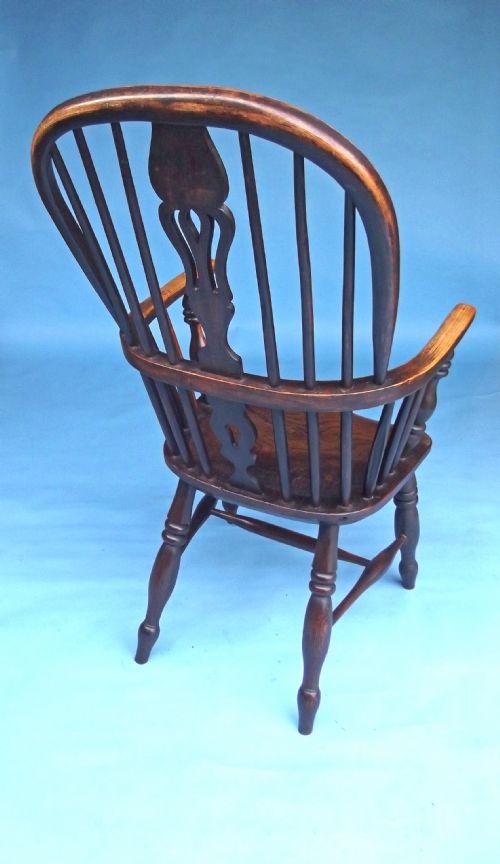 EARLY 19THC ANTIQUE FURNITURE WINDSOR HIGH BACK CHAIRENGLISH C1820 40 - ADDITIONAL PHOTO 3