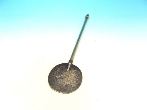 antique metalware 18thc brass cooking salamander dutch c170020 - CATEGORY: ANTIQUE METAL - DATED 18TH CENTURY
