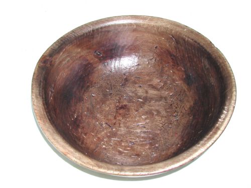 ANTIQUE 19THC TREEN TURNED SYCAMORE DAIRY BOWL ENGLISH C184060 - ADDITIONAL PHOTO 1
